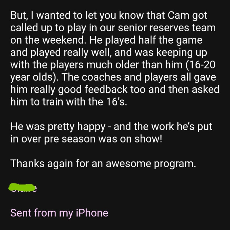 The Elite Football Athlete Programme: Core Package