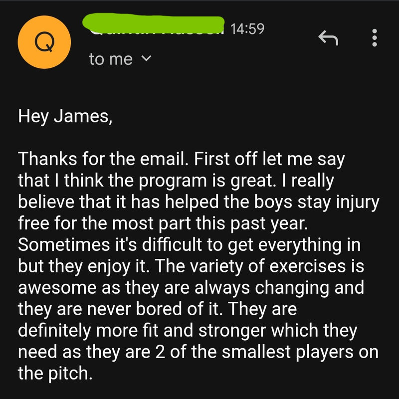 The Elite Football Athlete Programme: Core Package